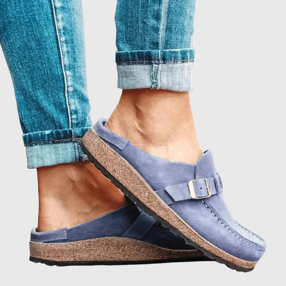 Damen Clogs mit geräumigem Zehenbereich und gepolsterter Innensohle