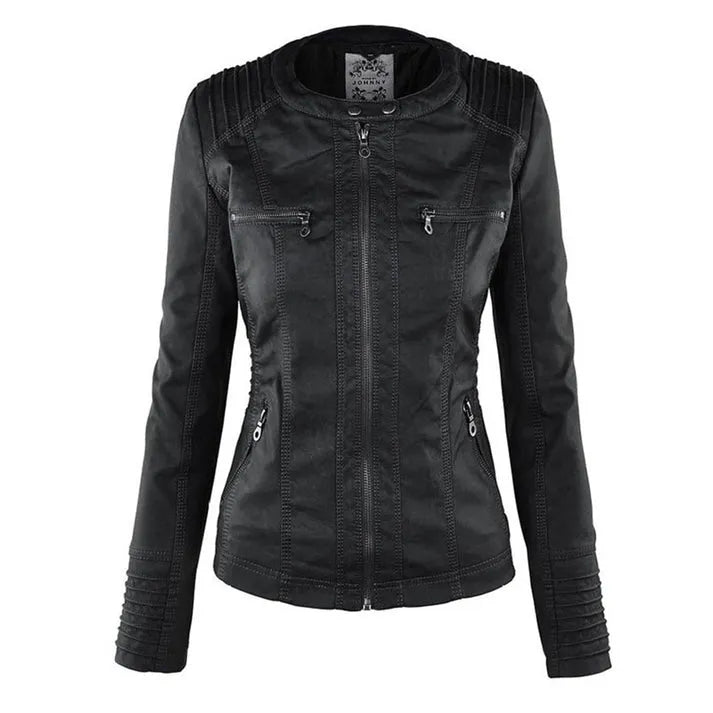 Damen Slim Fit Kapuzenjacke Casual mit abnehmbarer Kapuze