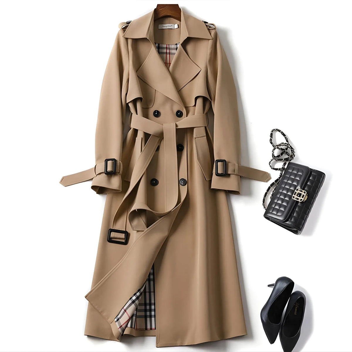 Damen Trenchcoat Regular Fit Business Elegant