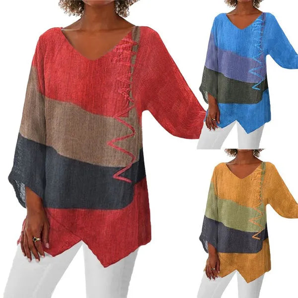 Damenhemd Regular Fit Freizeit mit asymmetrischem Design