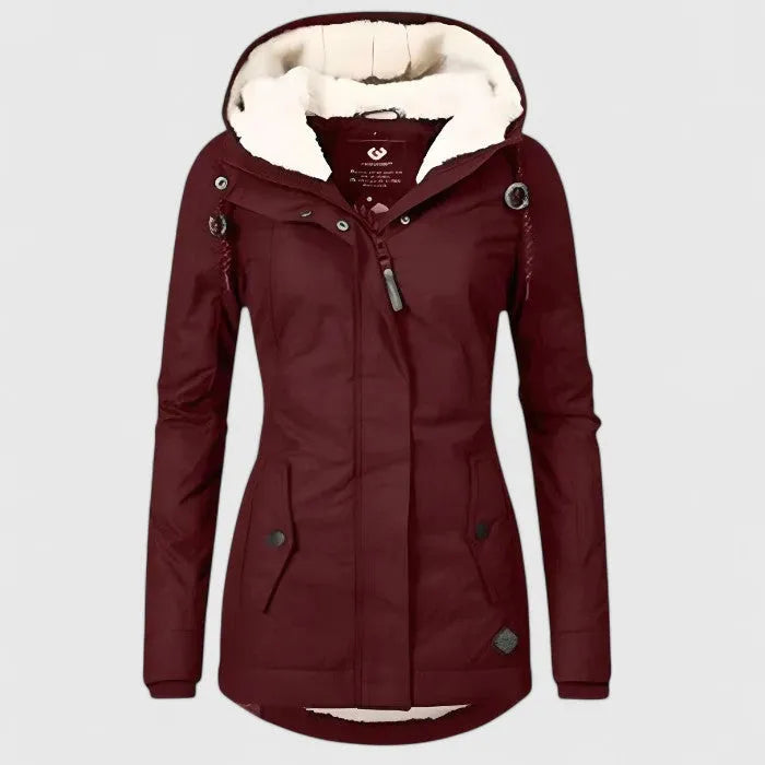 Damen Winterjacke Tailliert Wasser- und Winddicht Freizeit