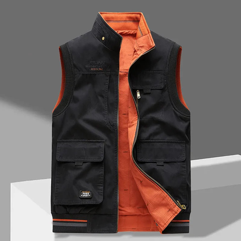 Ärmellose Weste Herren Slim Fit Casual Alltag