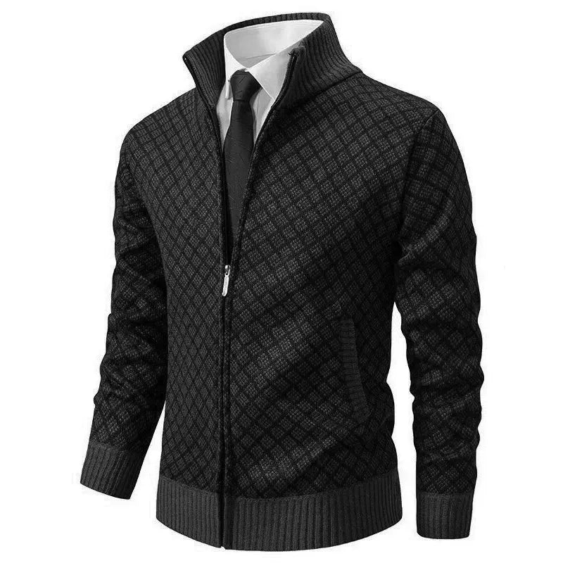 Herren Slim Fit Weste Business Freizeit mit Webmuster
