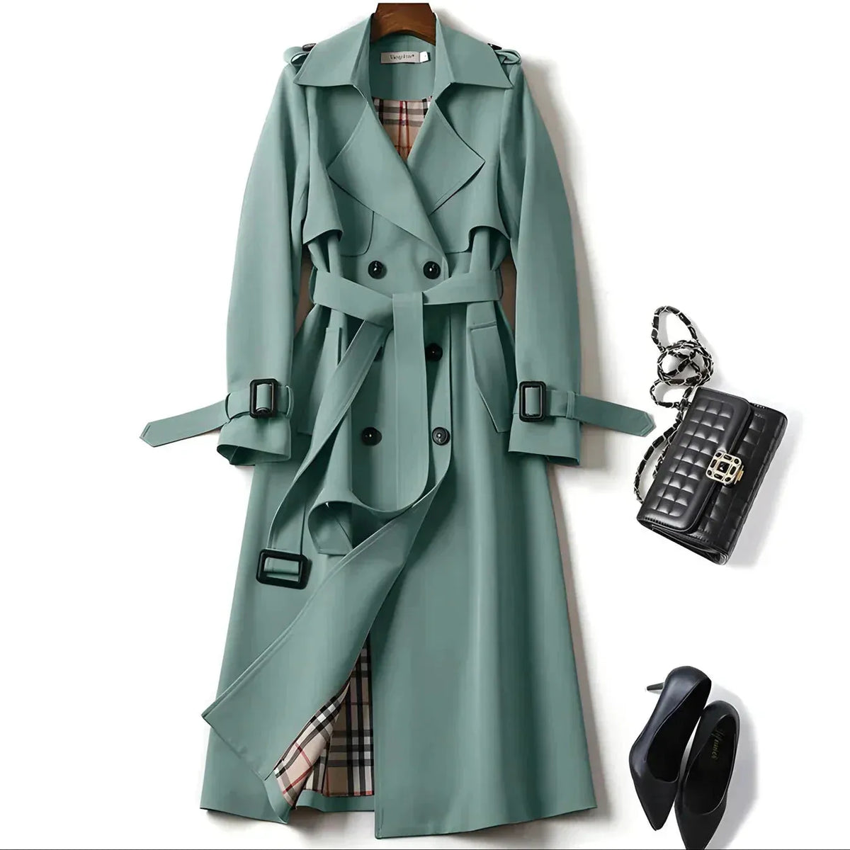 Damen Trenchcoat Regular Fit Business Elegant