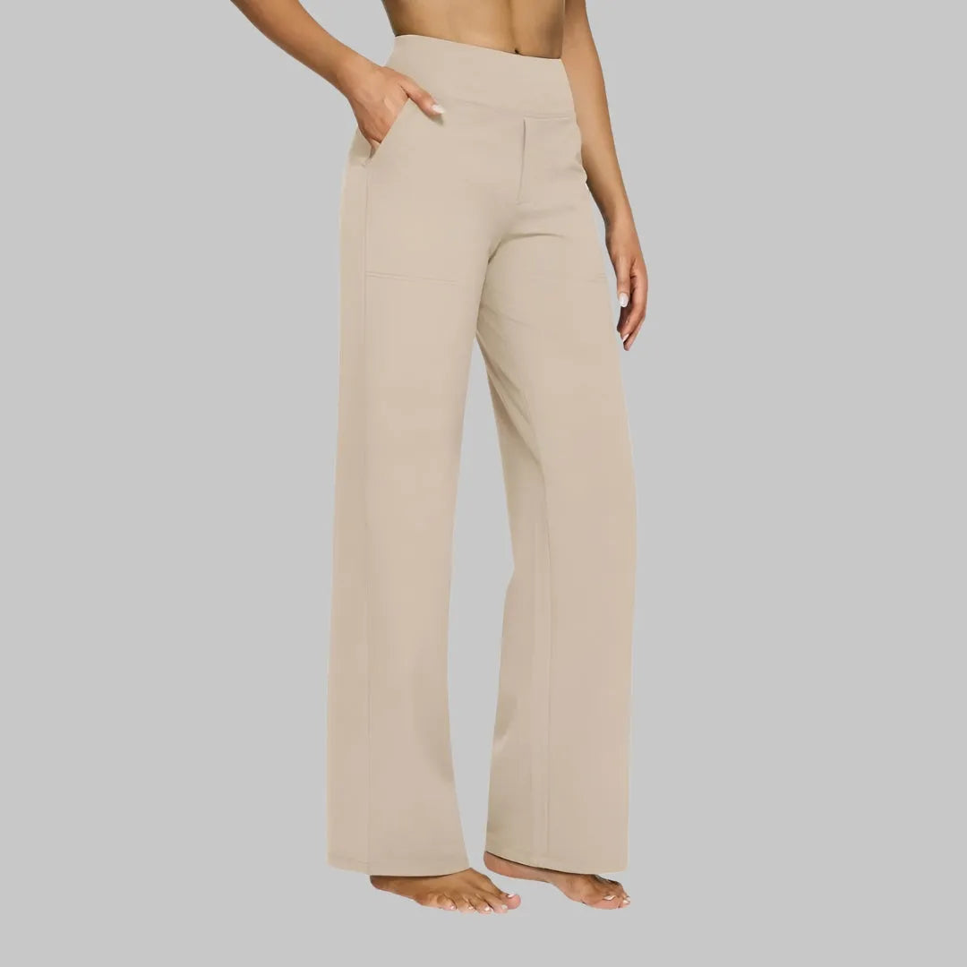 Damen Stretchhose Slim Fit Freizeit mit hoher Taille