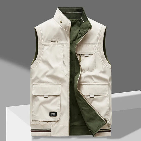 Ärmellose Weste Herren Slim Fit Casual Alltag