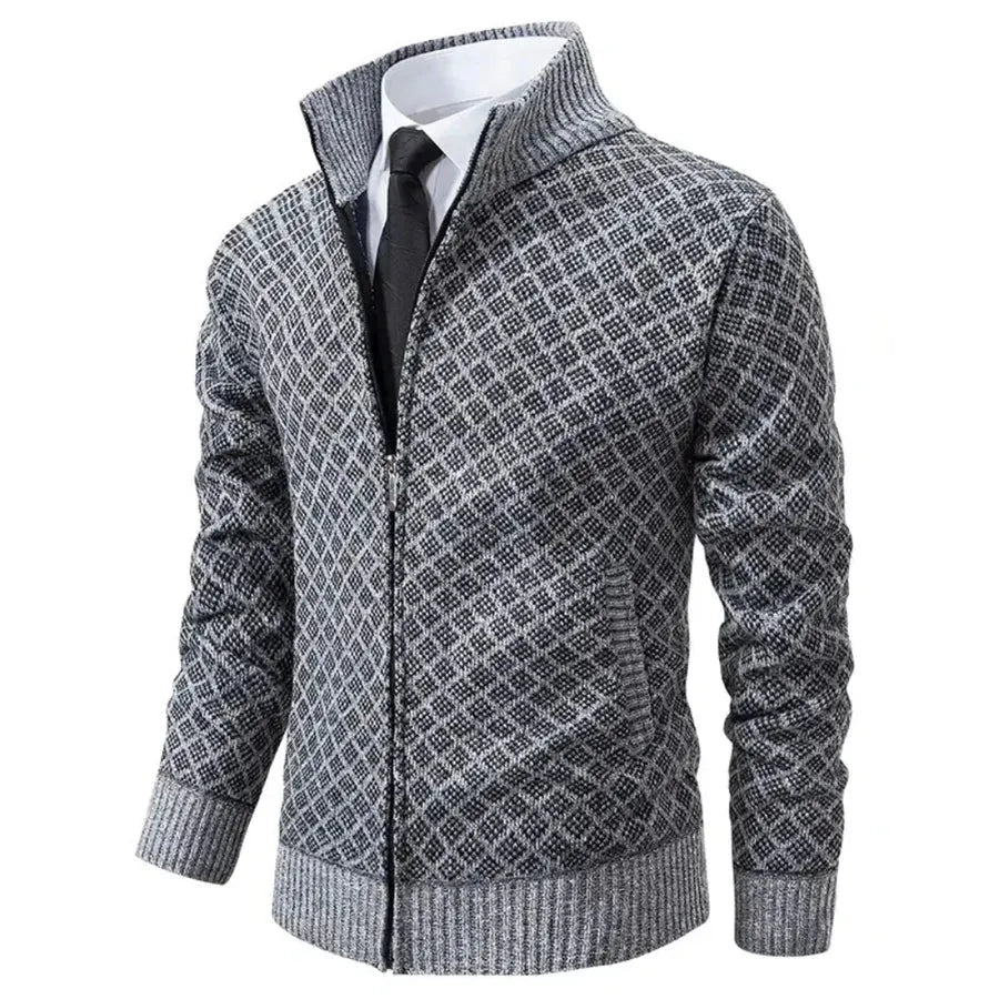 Herren Slim Fit Weste Business Freizeit mit Webmuster