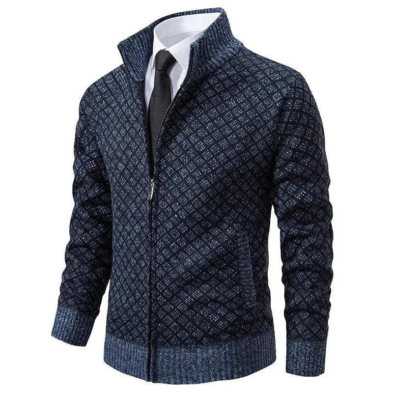 Herren Slim Fit Weste Business Freizeit mit Webmuster