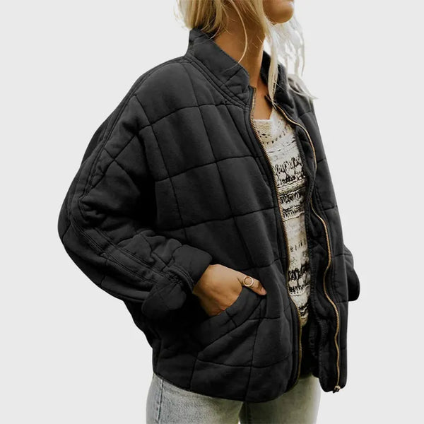 Damen Steppjacke Relaxed Fit Casual Winter Freizeit