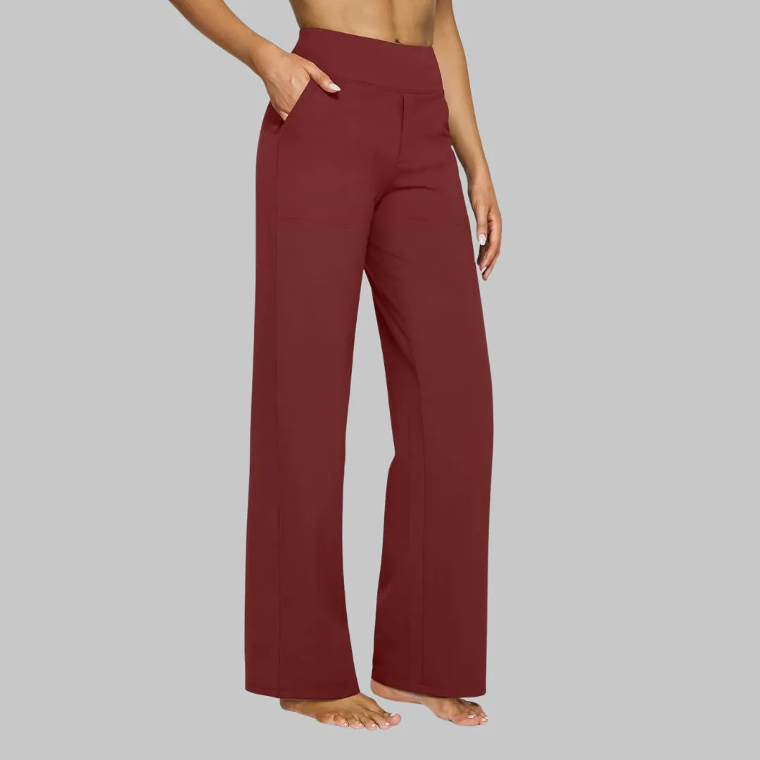 Damen Stretchhose Slim Fit Freizeit mit hoher Taille