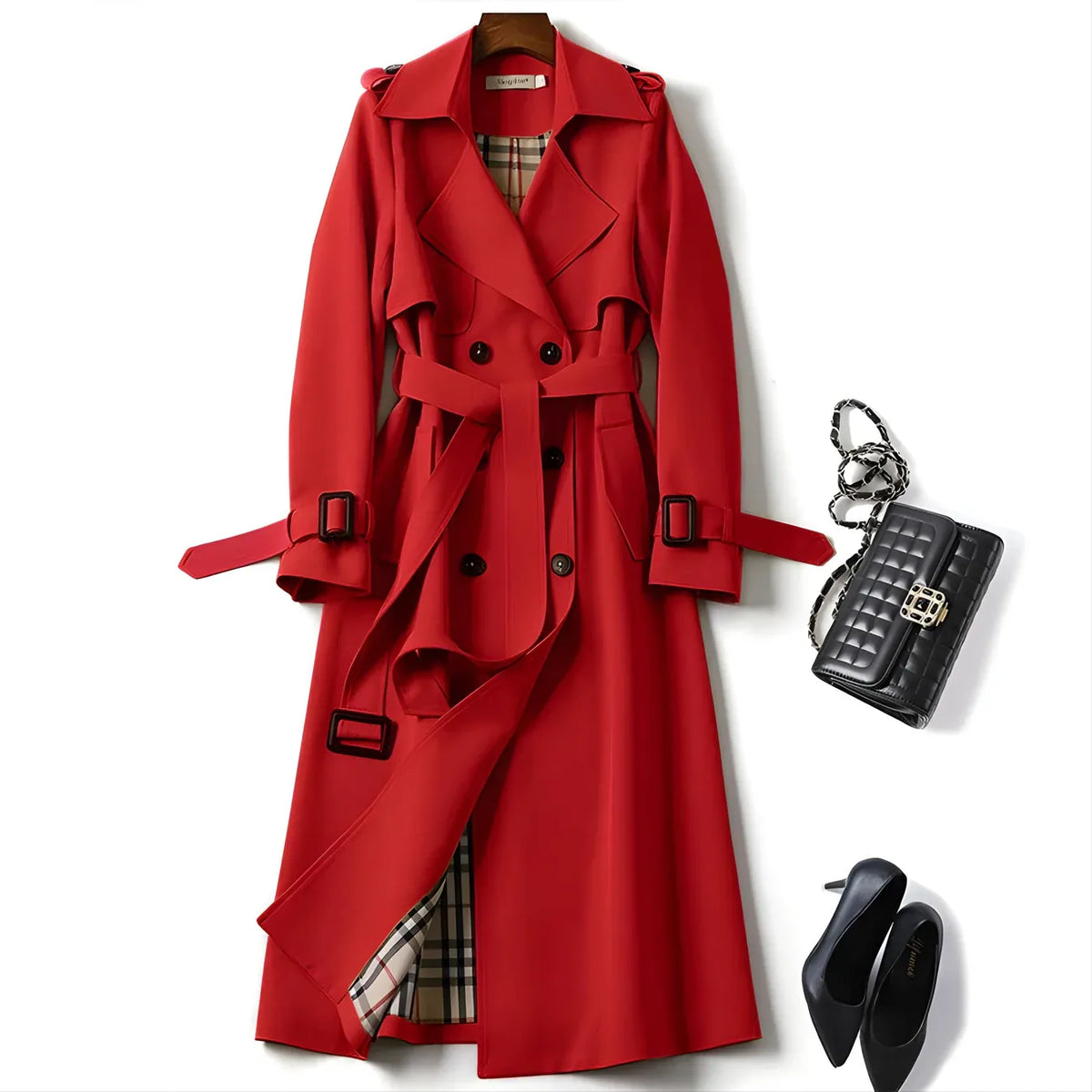Damen Trenchcoat Regular Fit Business Elegant