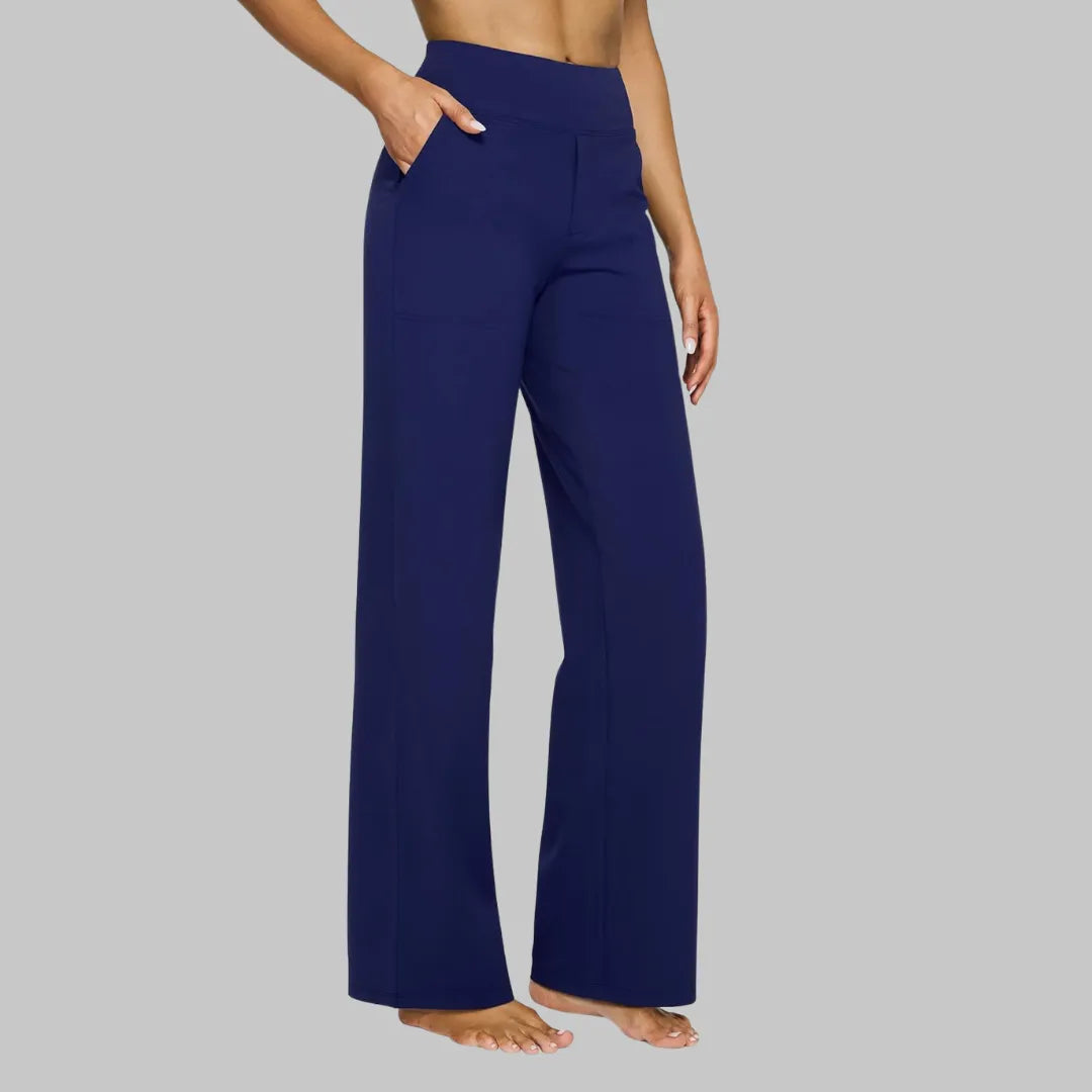 Damen Stretchhose Slim Fit Freizeit mit hoher Taille