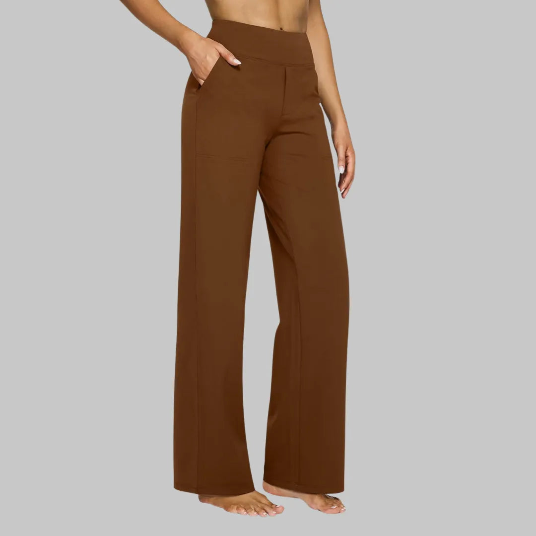 Damen Stretchhose Slim Fit Freizeit mit hoher Taille