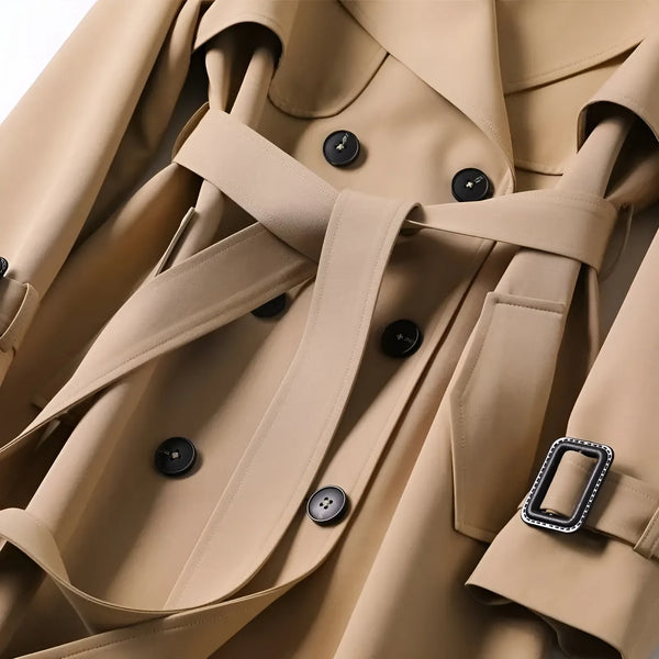Damen Trenchcoat Regular Fit Business Elegant