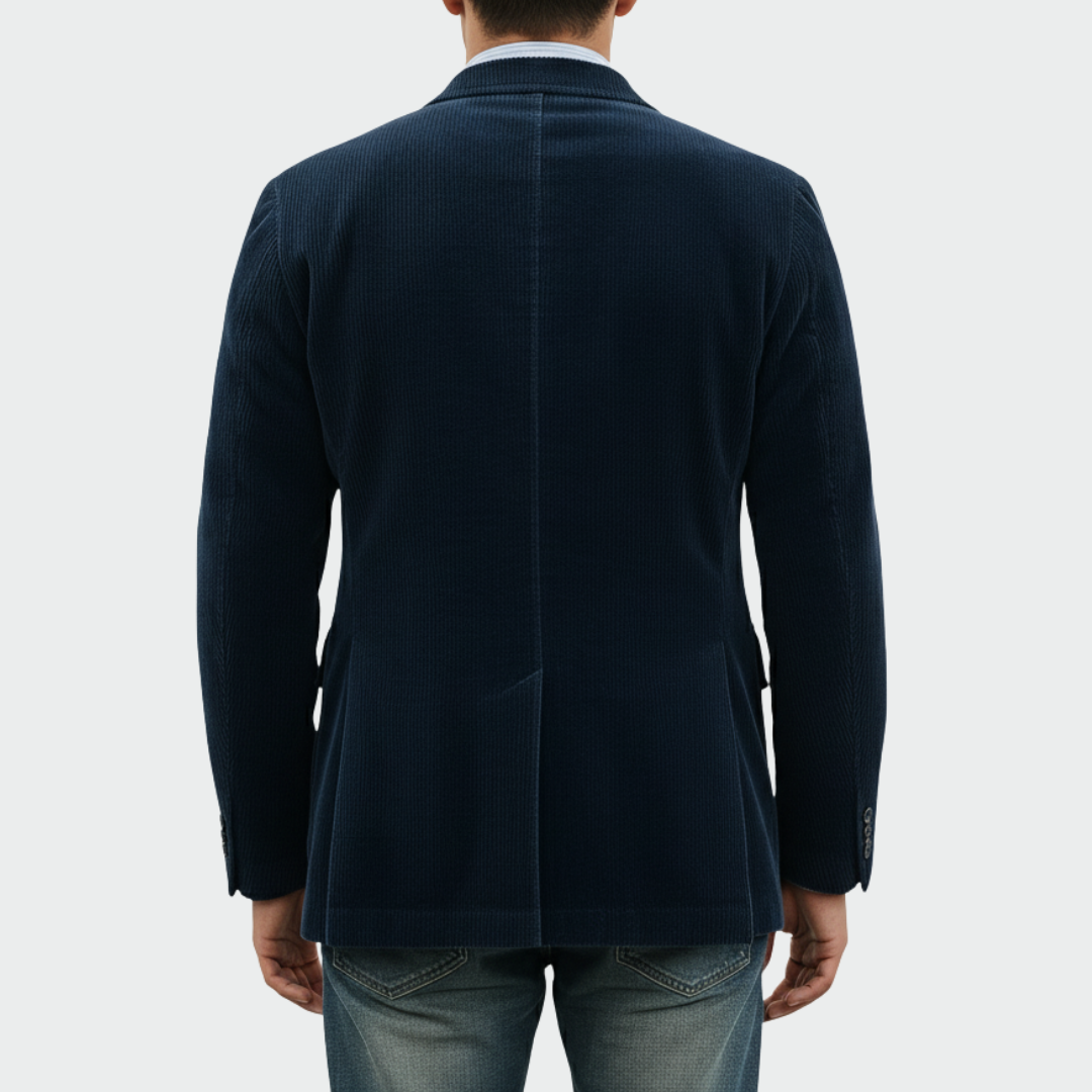 Samtjacke und Weste Herren Slim Fit Business Elegant Set