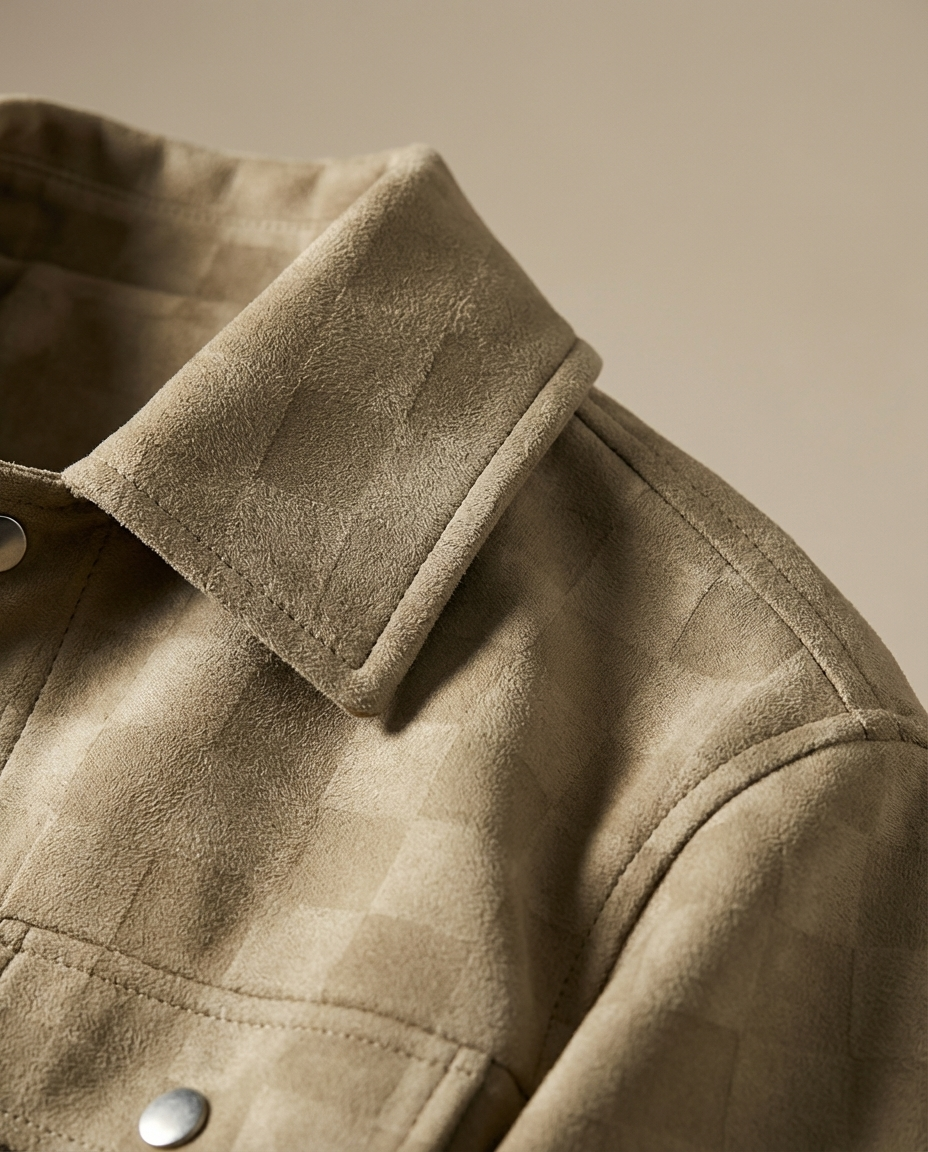 Wildlederjacke Herren Regular Fit Freizeit