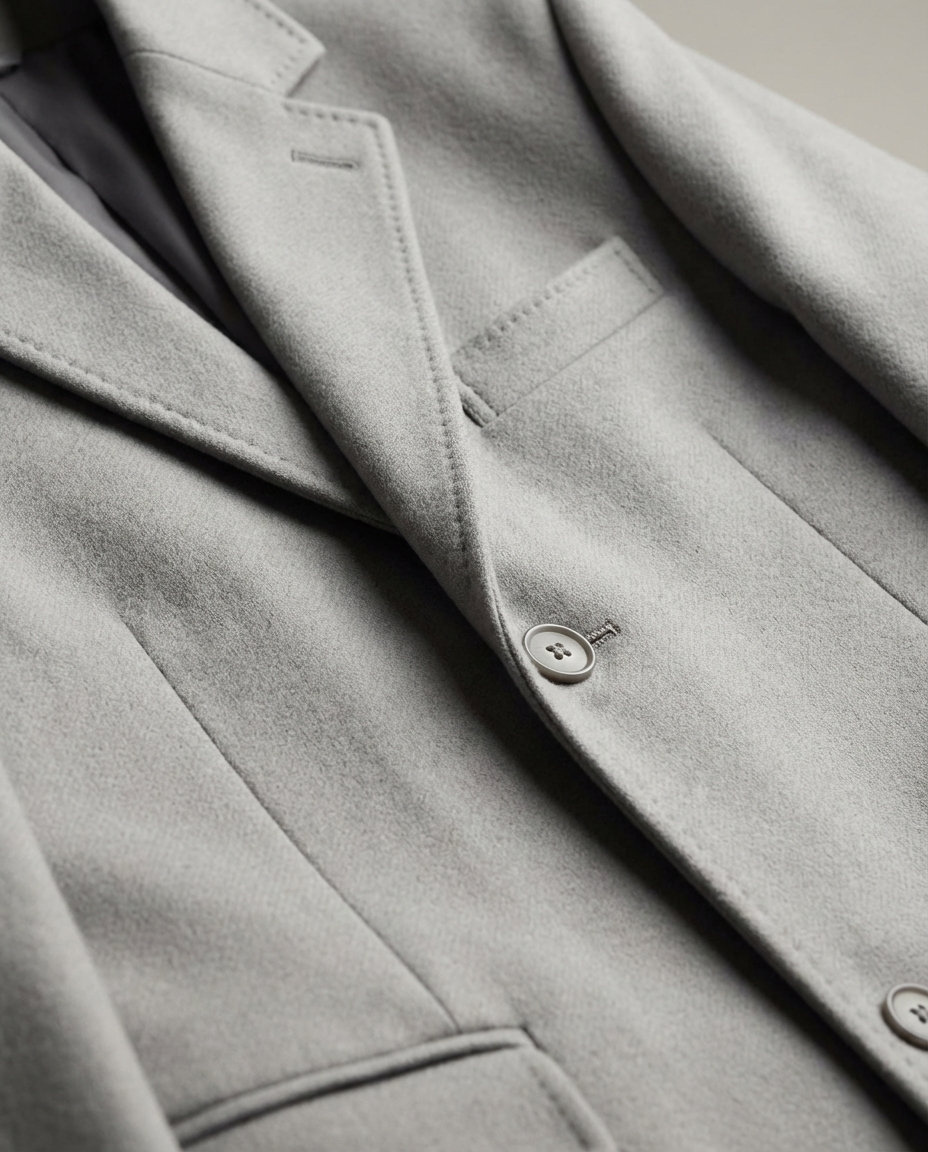 Herren Übermantel Slim Fit Freizeit