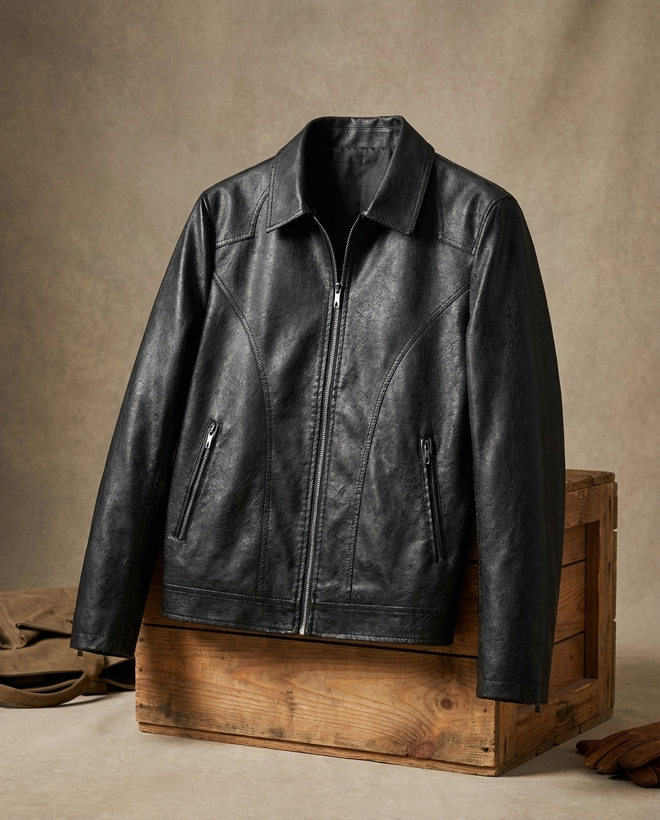 Herren Lederjacke Slim Fit Freizeit & Abenteuer