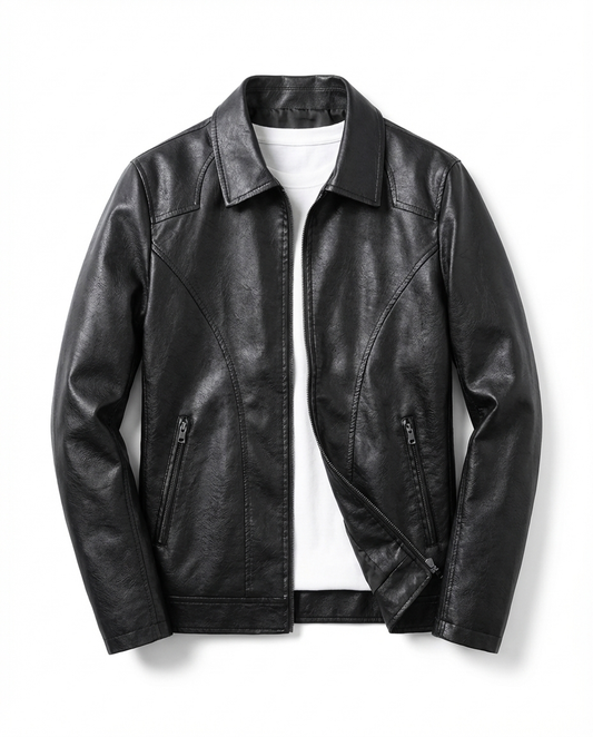 Herren Lederjacke Slim Fit Freizeit & Abenteuer
