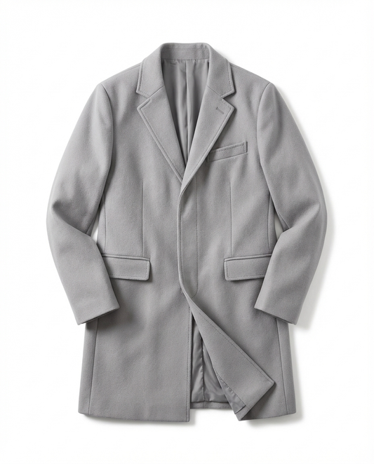 Herren Übermantel Slim Fit Freizeit
