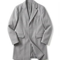 Herren Übermantel Slim Fit Freizeit