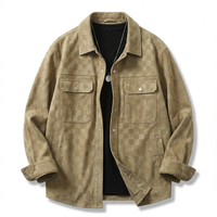 Wildlederjacke Herren Regular Fit Freizeit