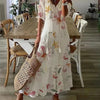Damen Boho Kleid Regular Fit Sommer Freizeit Elegant