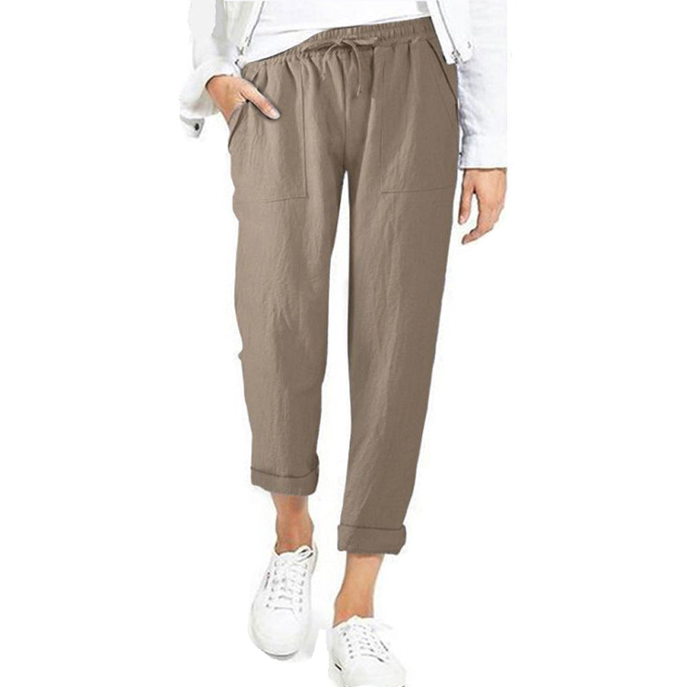 Leichte Freizeithose Damen Regular Fit Sommer Freizeit