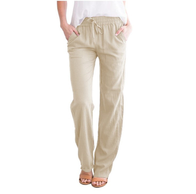 Leichte Freizeithose Damen Regular Fit Sommer Freizeit
