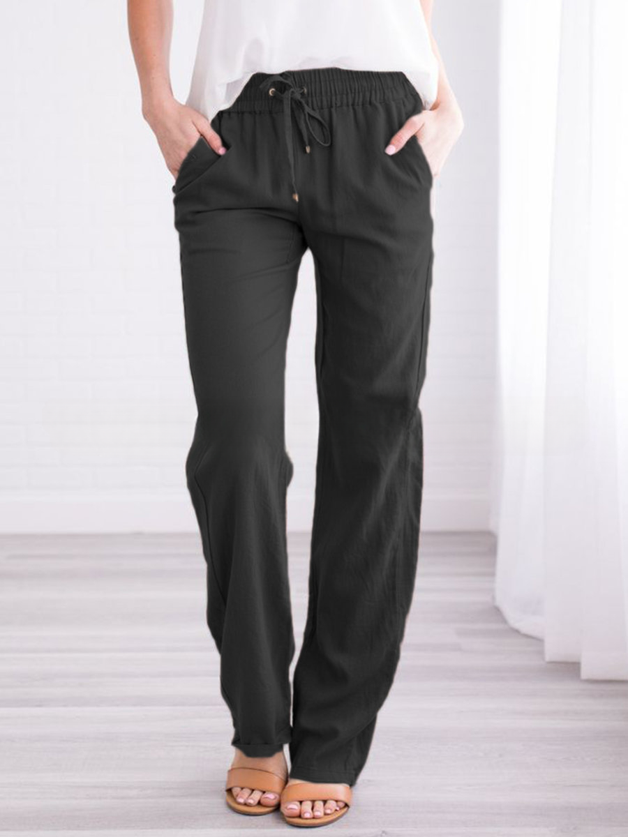 Leichte Freizeithose Damen Regular Fit Sommer Freizeit