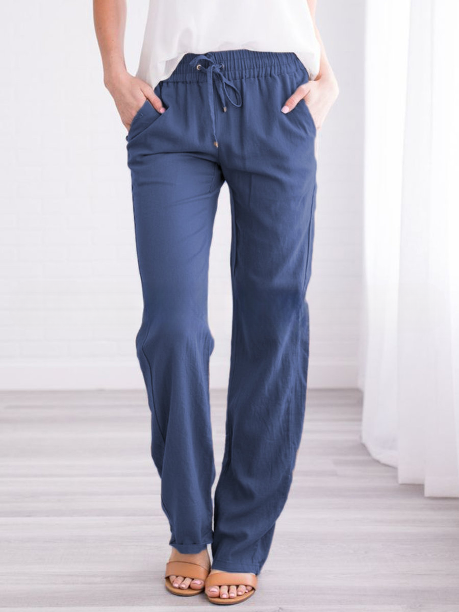Leichte Freizeithose Damen Regular Fit Sommer Freizeit