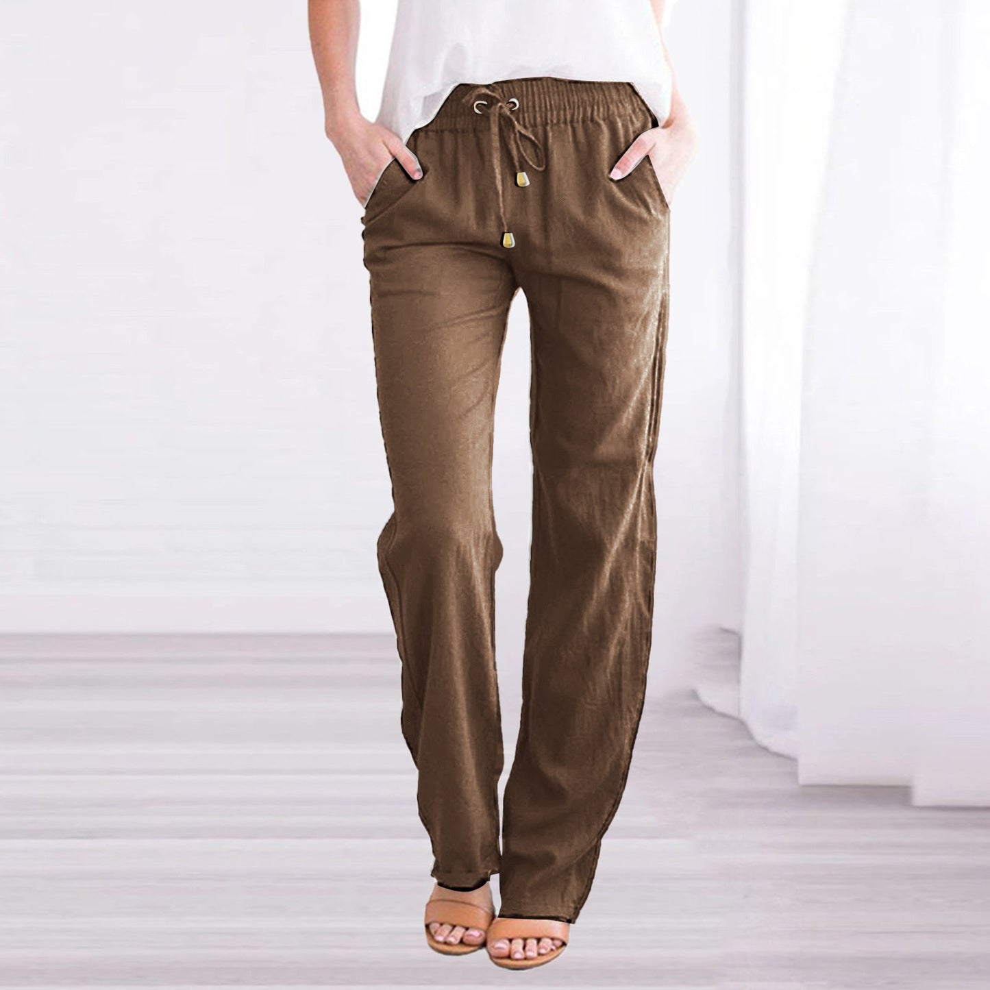 Leichte Freizeithose Damen Regular Fit Sommer Freizeit