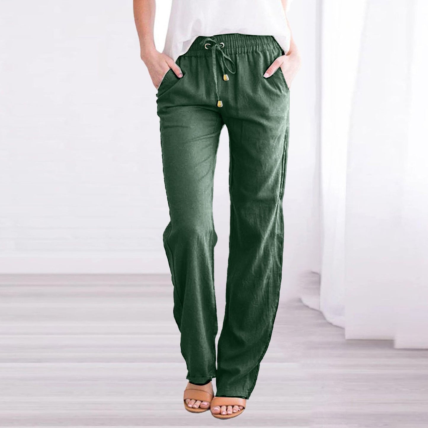 Leichte Freizeithose Damen Regular Fit Sommer Freizeit
