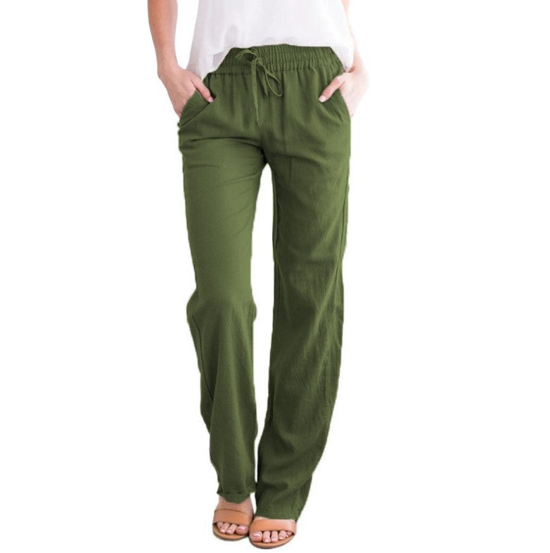 Leichte Freizeithose Damen Regular Fit Sommer Freizeit