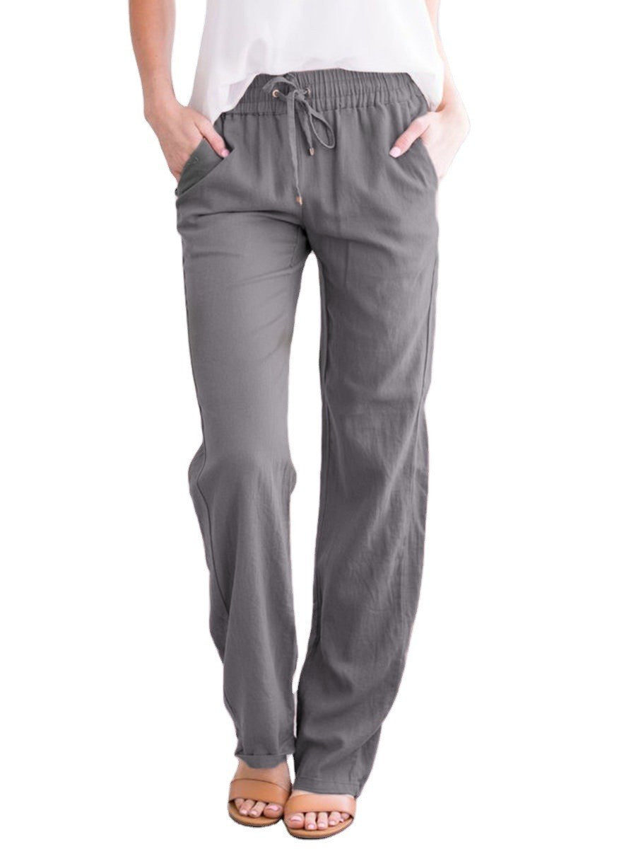 Leichte Freizeithose Damen Regular Fit Sommer Freizeit