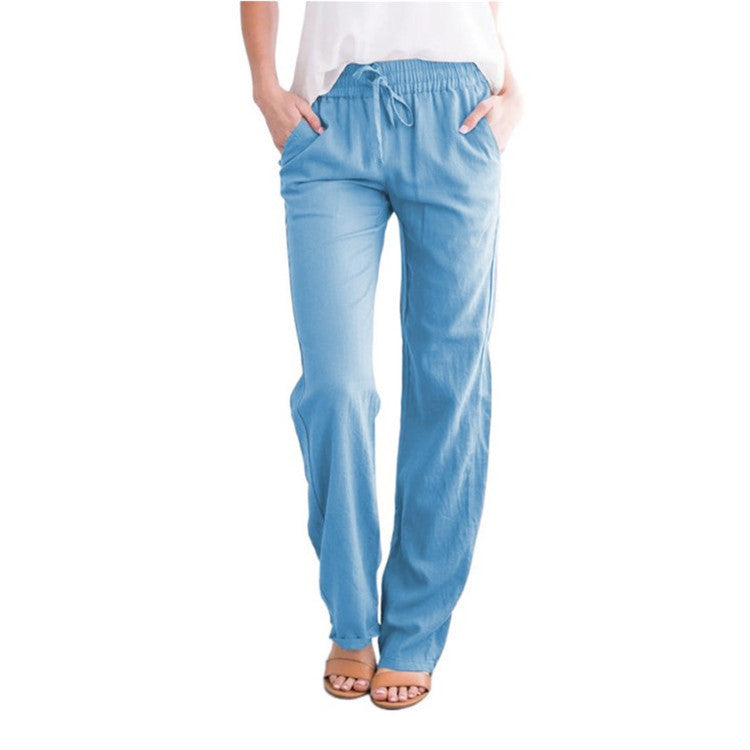 Leichte Freizeithose Damen Regular Fit Sommer Freizeit