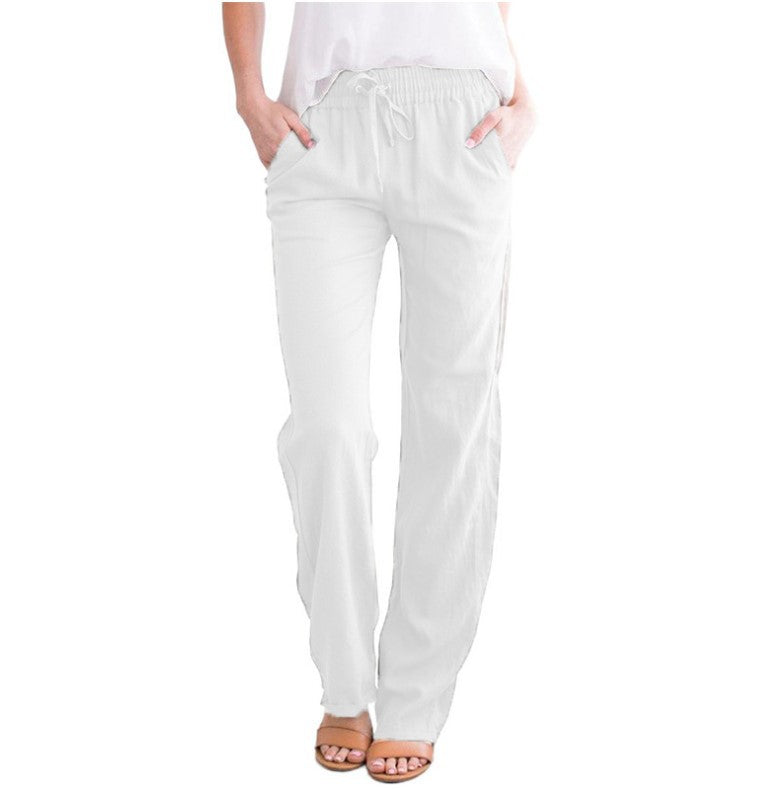 Leichte Freizeithose Damen Regular Fit Sommer Freizeit
