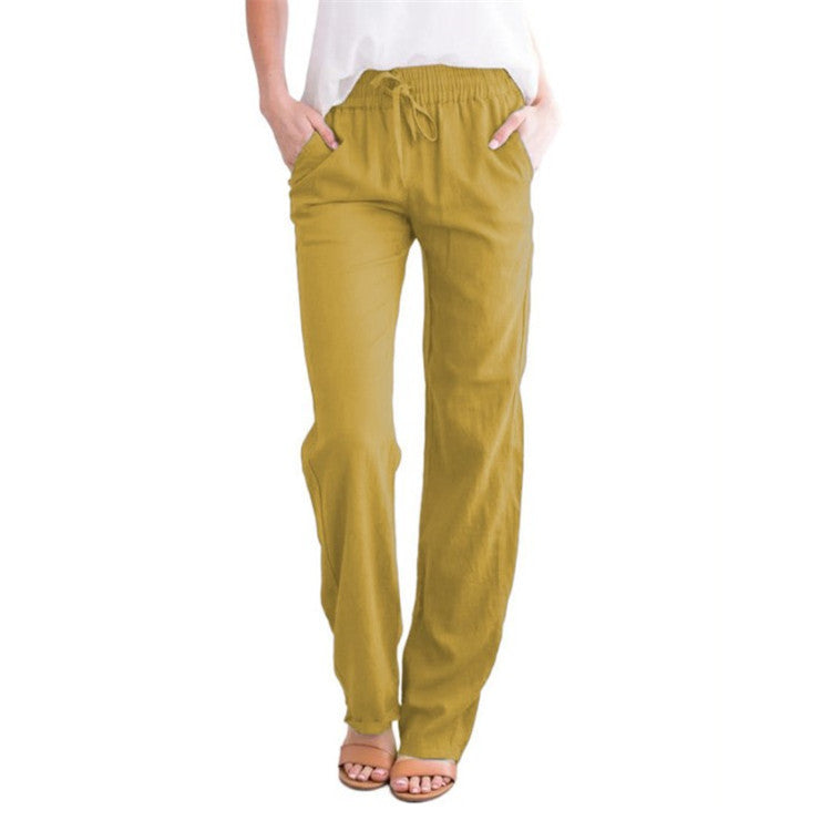 Leichte Freizeithose Damen Regular Fit Sommer Freizeit