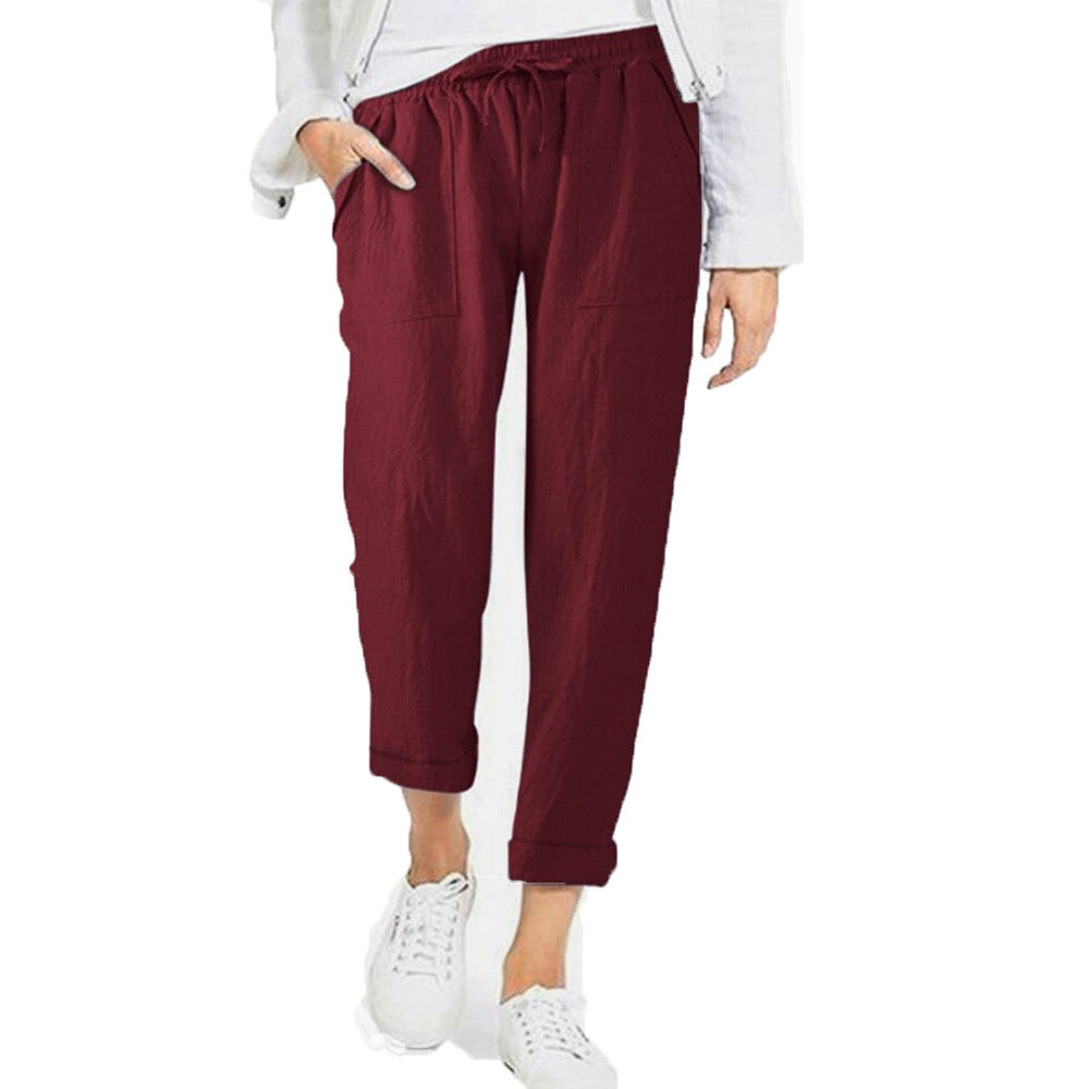 Leichte Freizeithose Damen Regular Fit Sommer Freizeit