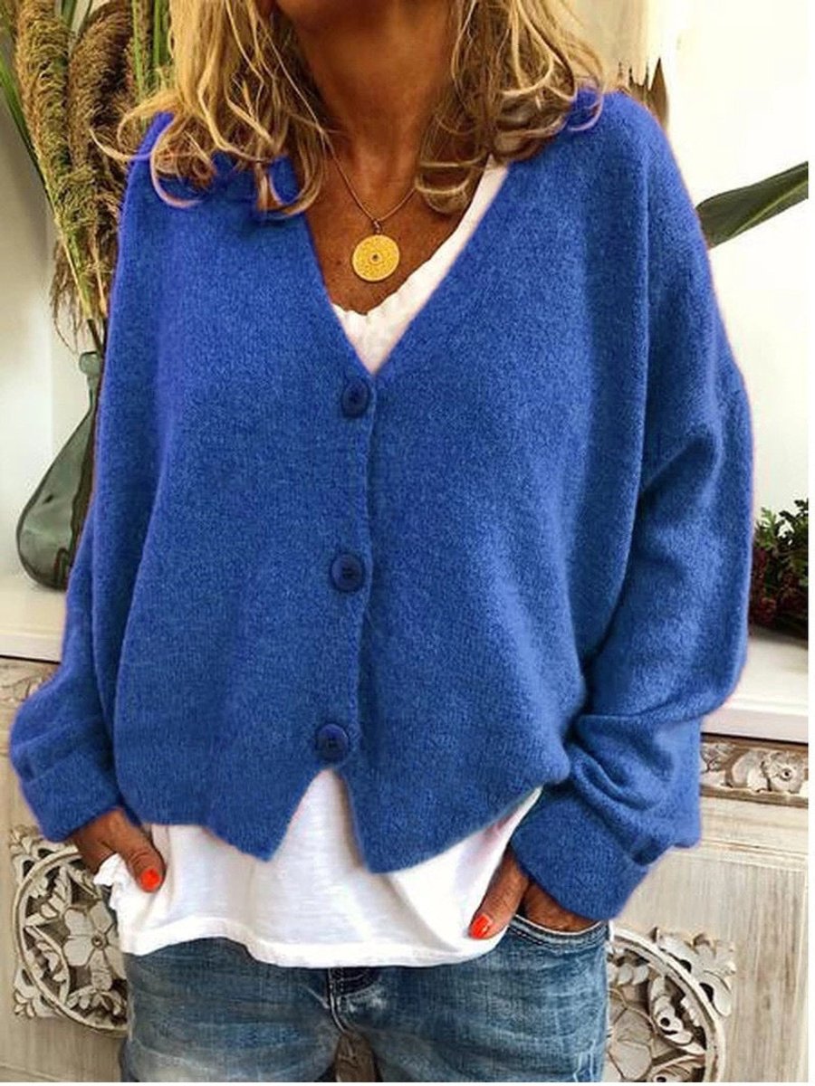 Damen Cardigan Oversize Casual Vielseitig zum Layern