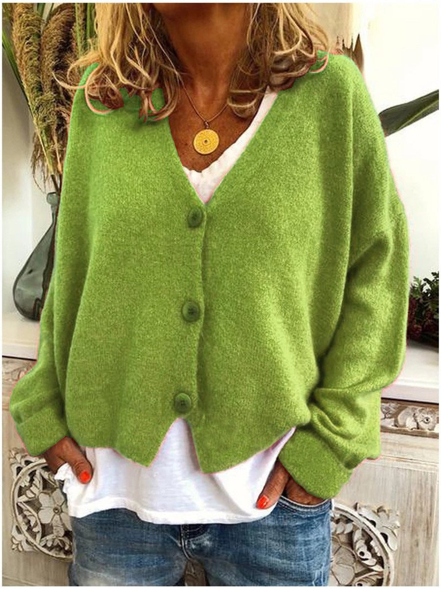 Damen Cardigan Oversize Casual Vielseitig zum Layern