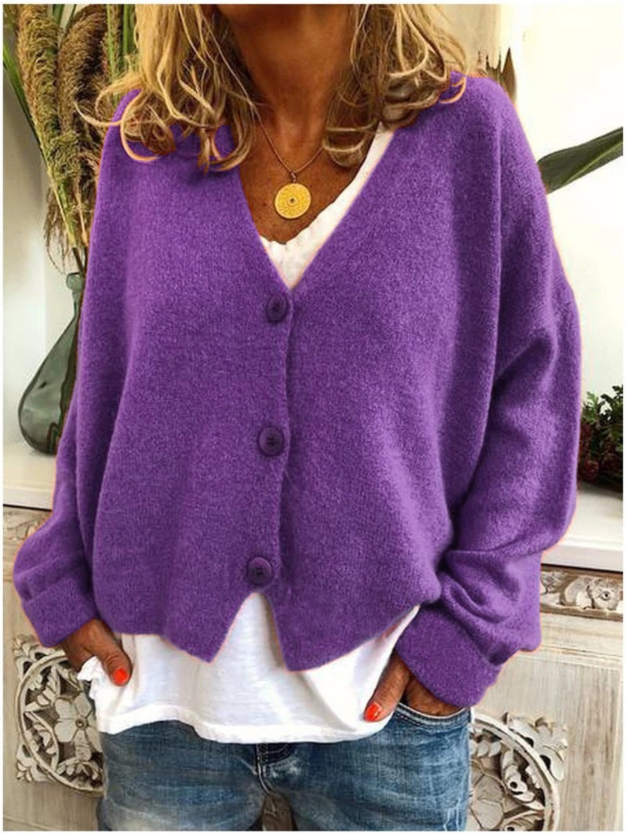 Damen Cardigan Oversize Casual Vielseitig zum Layern
