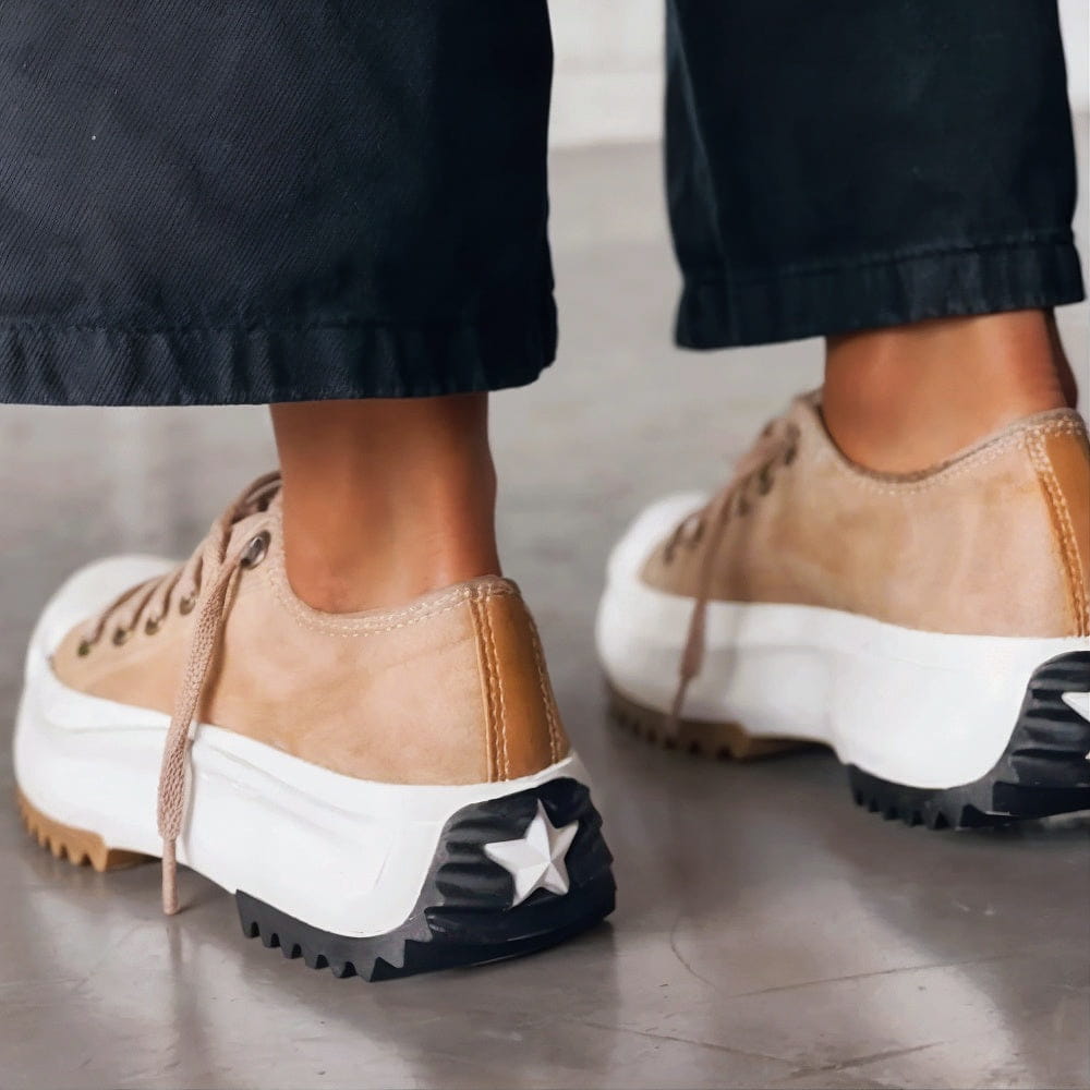 Damen Plattform Sneaker Chunky mit Profilsohle