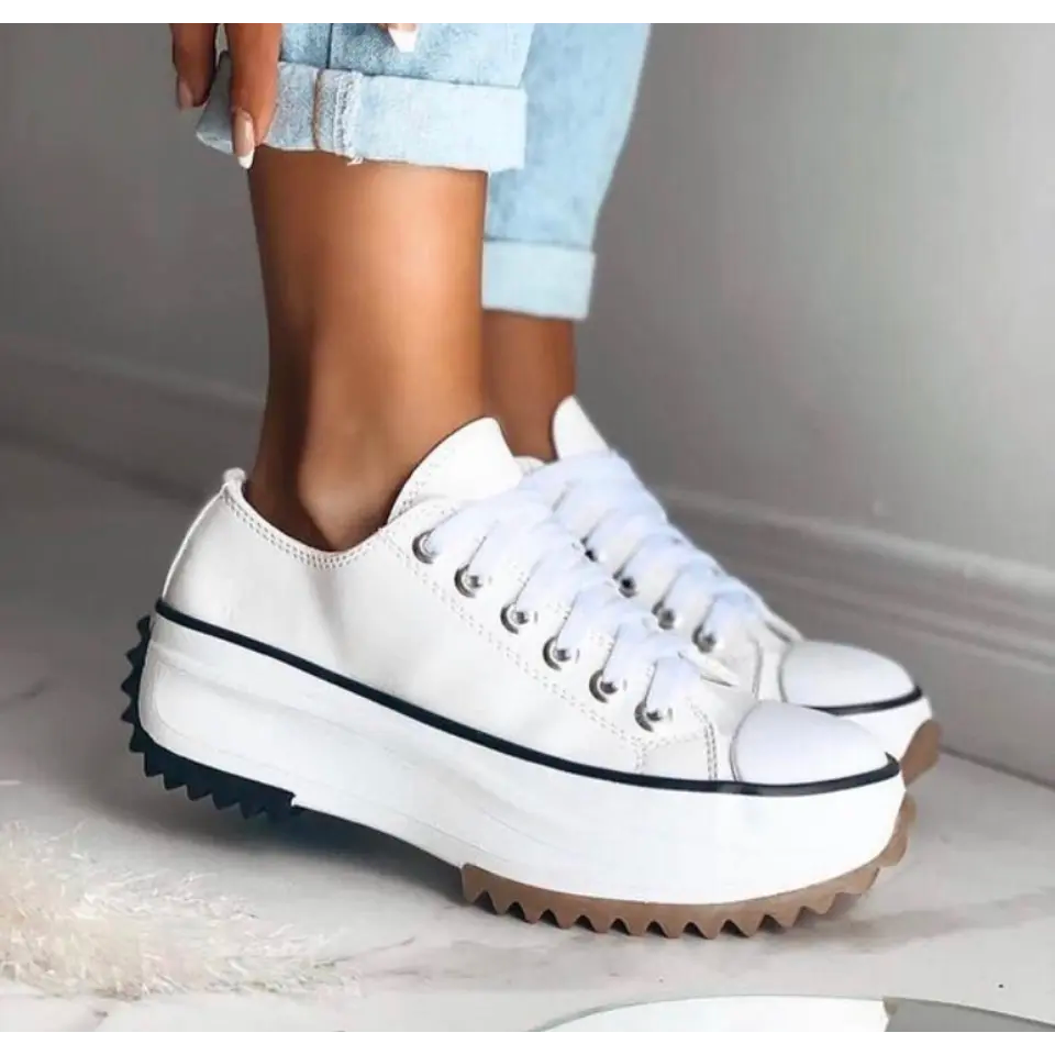Damen Plattform Sneaker Chunky mit Profilsohle